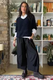 Lola Boucle Slouch Knit Navy